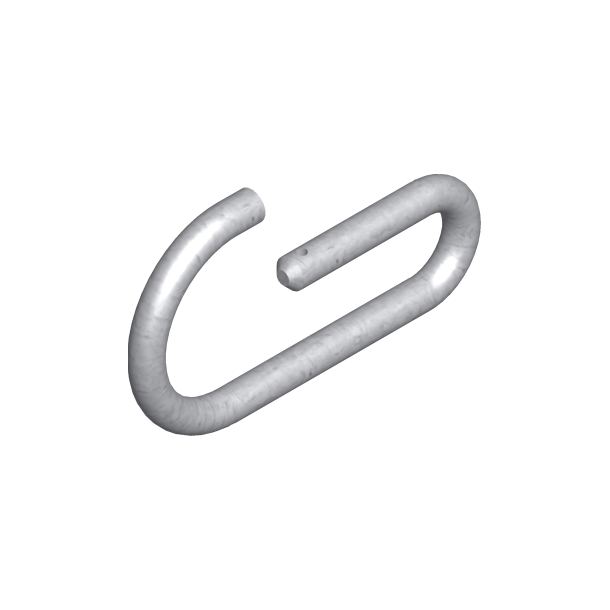 Slanted prop | Individual part: | G-hook made of round steel  15 mm, galvanized